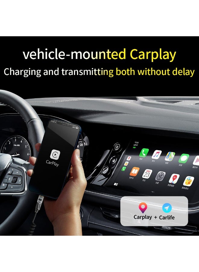 BASEMO 65W+27W Spring-Retractable 4-in-1 Fast Charging Cable - Universal for Apple iPhone 16/15, Huawei, Xiaomi, and Android Phones with Type-C Charging and Portability (Car Use) - Image 5